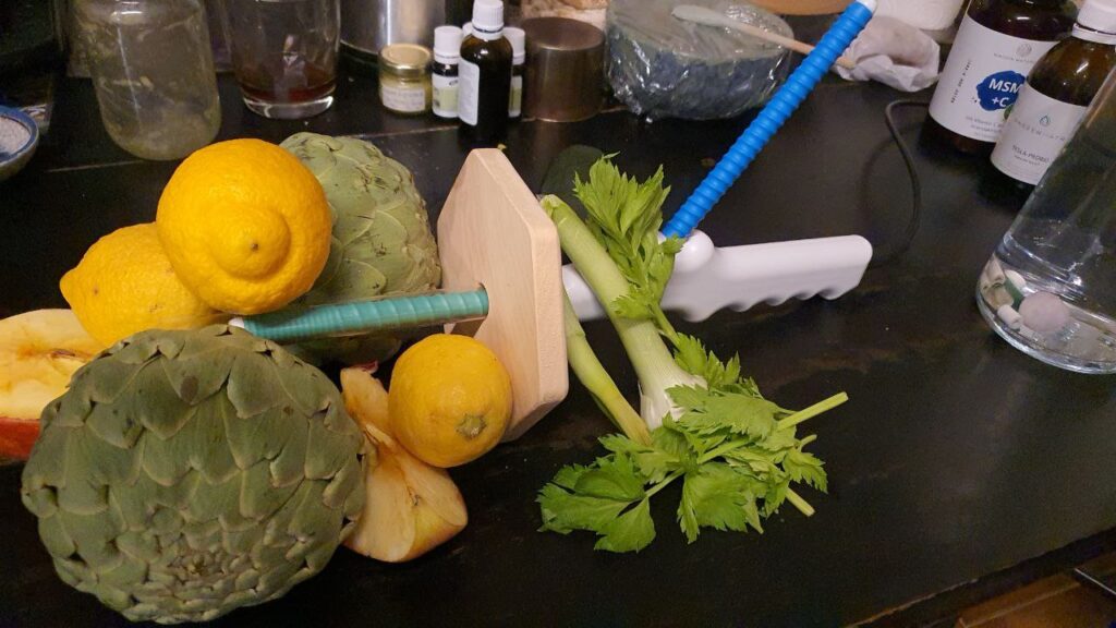 Oscillateur Tesla et fruits et légumes
